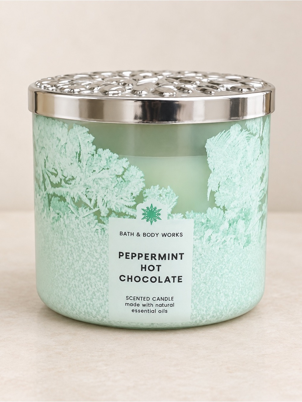 Bath & Body Works Peppermint Hot Chocolate 3-Wick Candle Unused